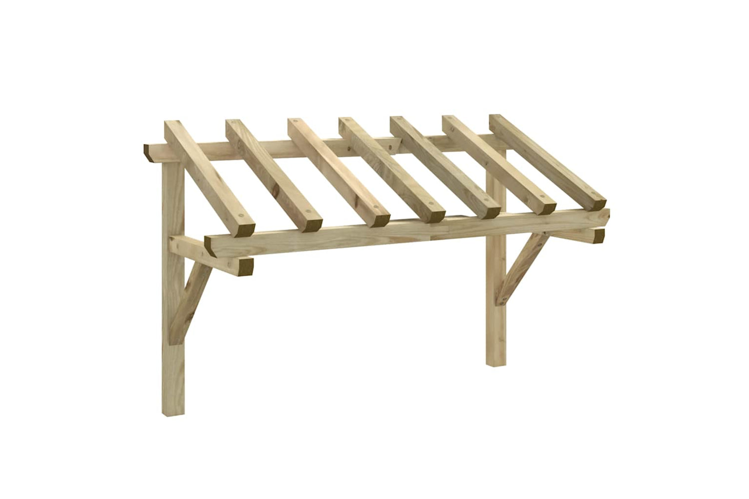 vidaXL 49454 Door Canopy 200x100x100cm Solid Pinewood