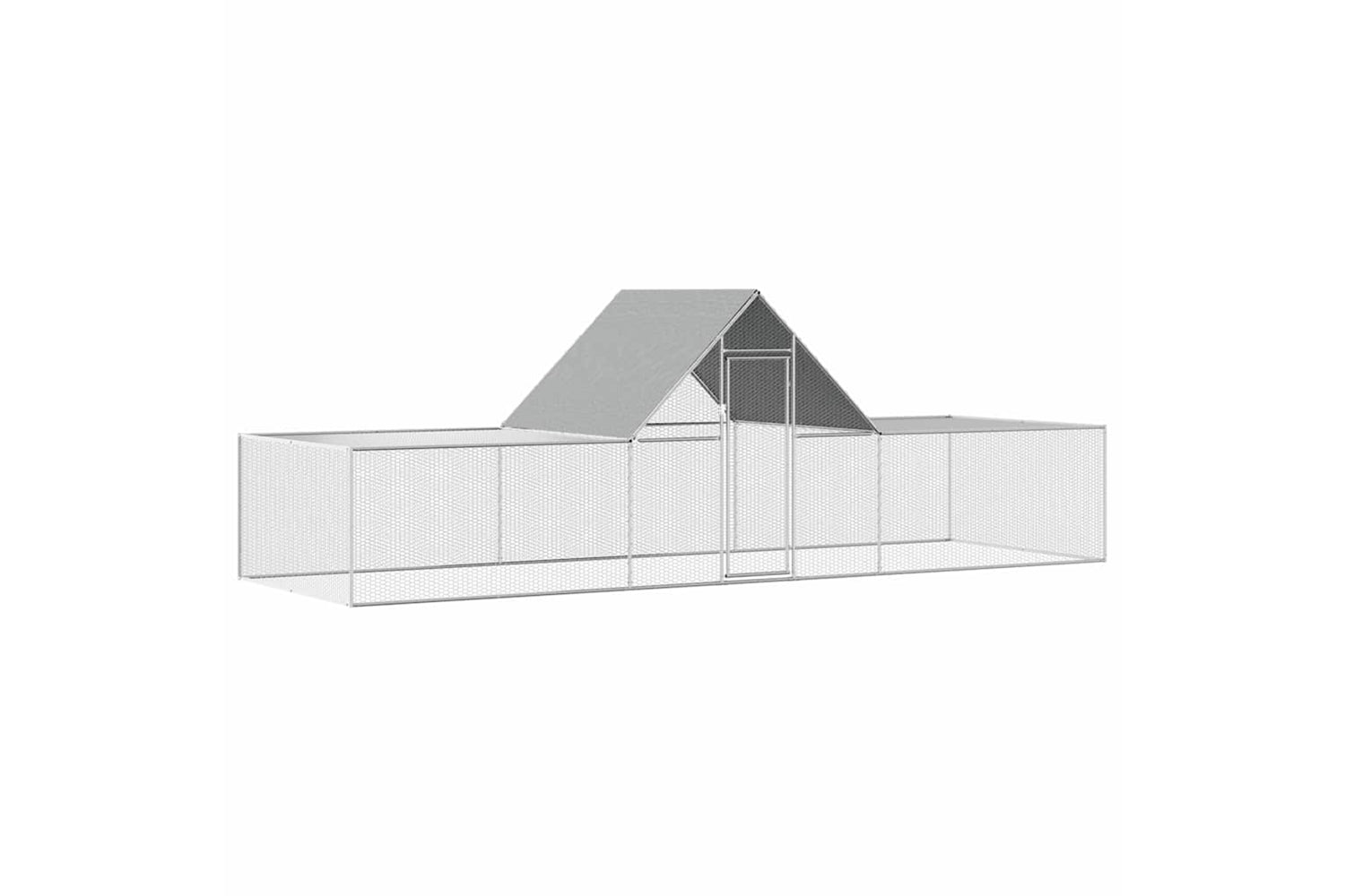 Vidaxl Chicken Coop 6x2x2 M Galvanised Steel