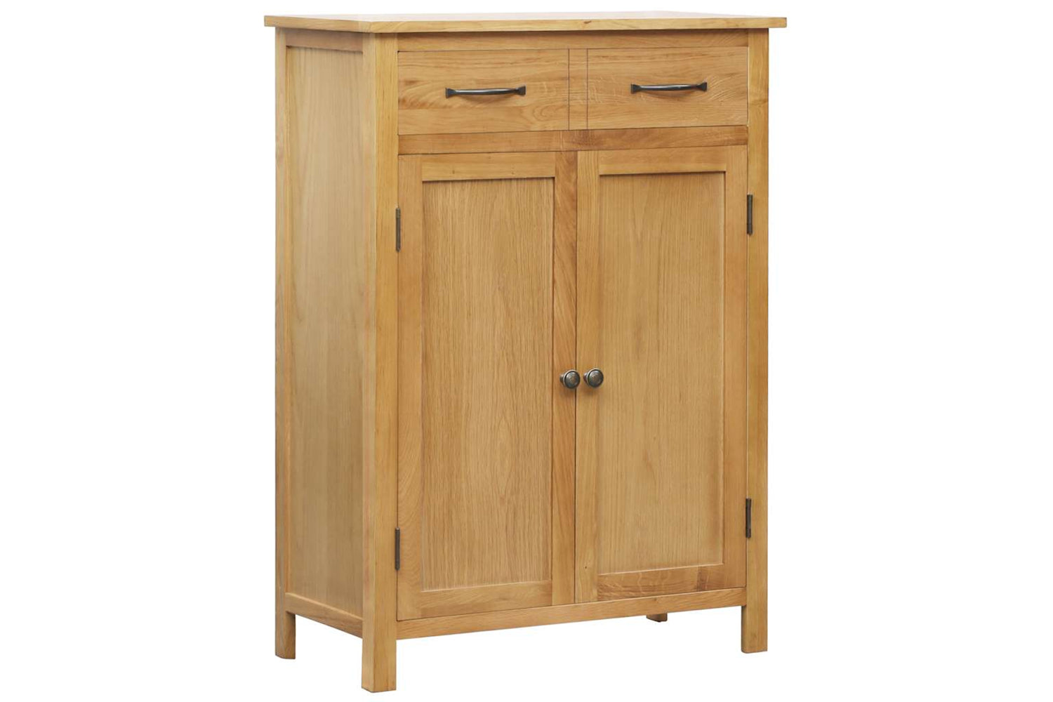 Vidaxl Shoe Cabinet 76x37x105 Cm Solid Oak Wood