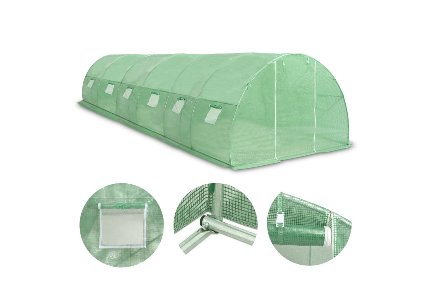 vidaXL 45537 Greenhouse 27mÂ² 900x300x200cm