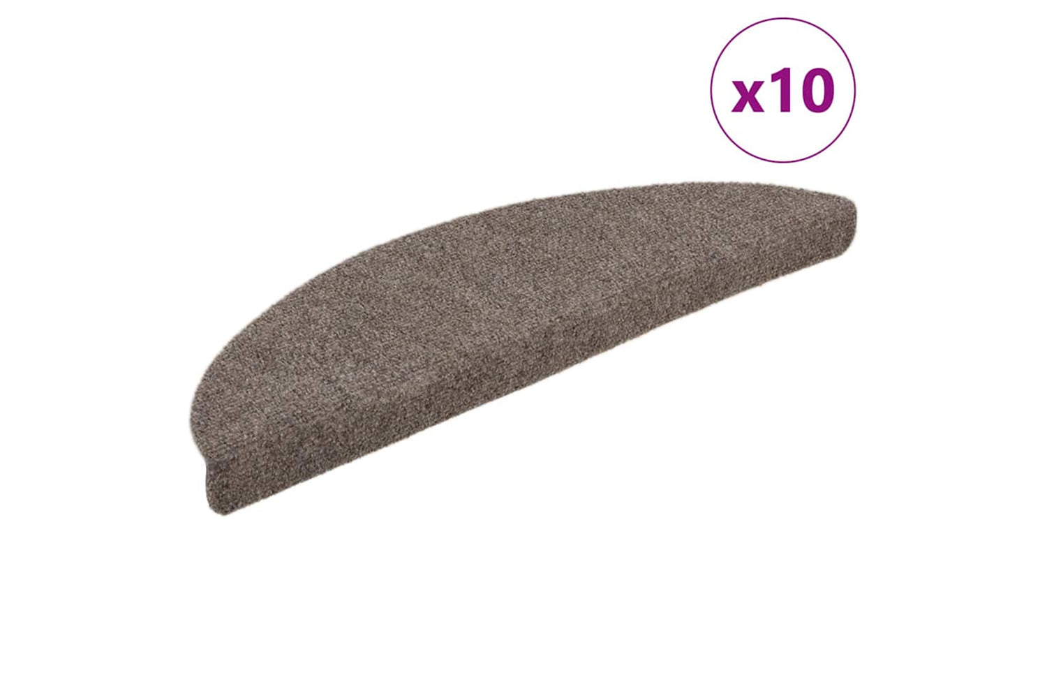 vidaXL 149693 Self-adhesive Stair Mats 10 Pcs Cream 56x17x3cm Needle Punch
