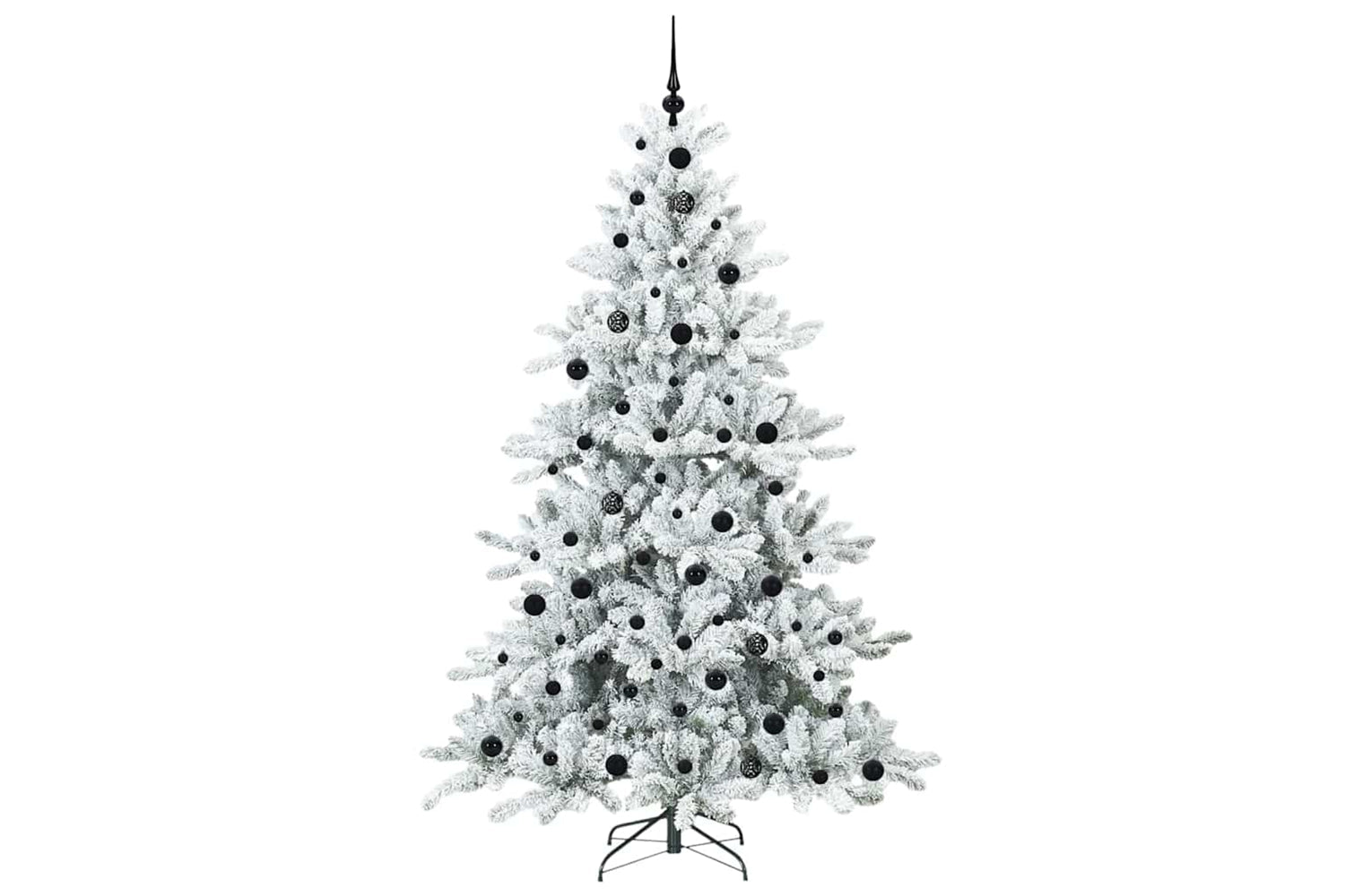 Vidaxl Artificial Hinged Christmas Tree With 300 Leds 210 Cm Pvc-3