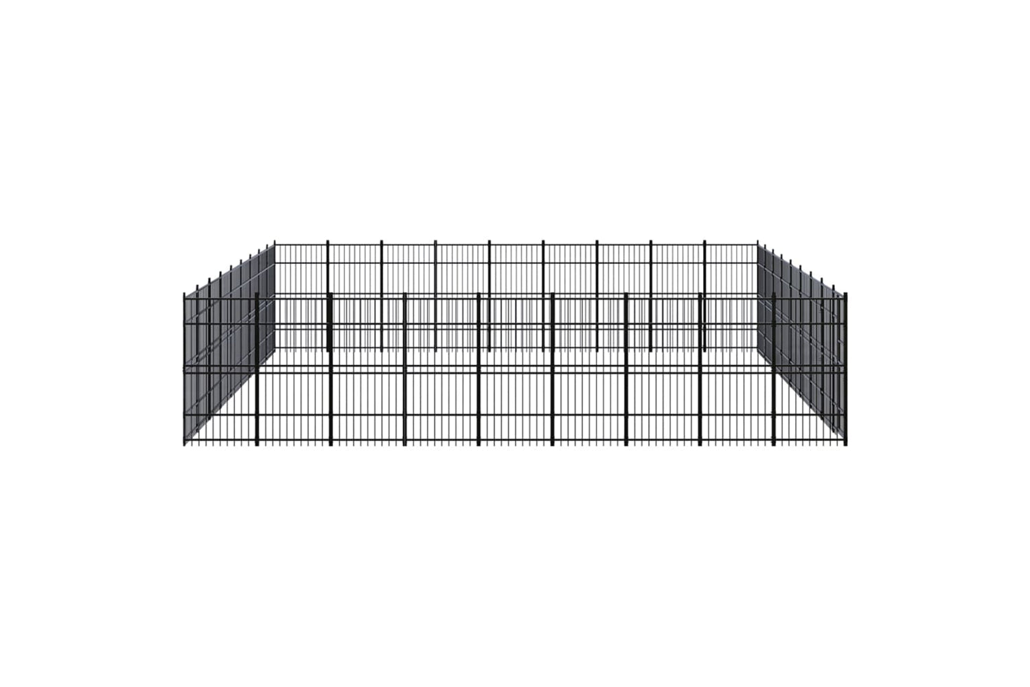 Vidaxl 3098007 Outdoor Dog Kennel Steel 74.65 M2-3
