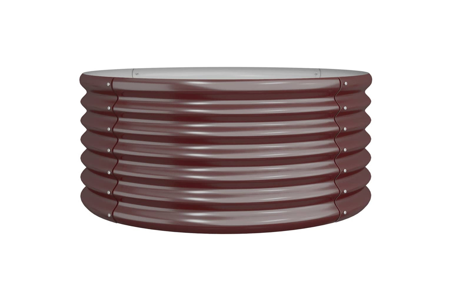 vidaXL 318855 Garden Planter Powder-coated Steel 80x80x36cm Brown