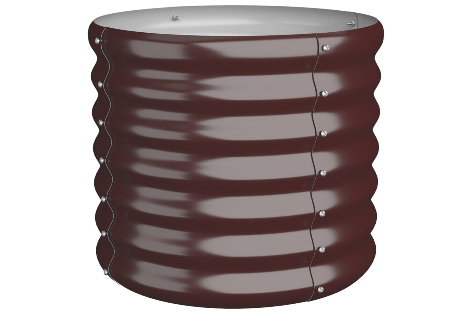 vidaXL 318845 Garden Planter Powder-coated Steel 40x40x36cm Brown