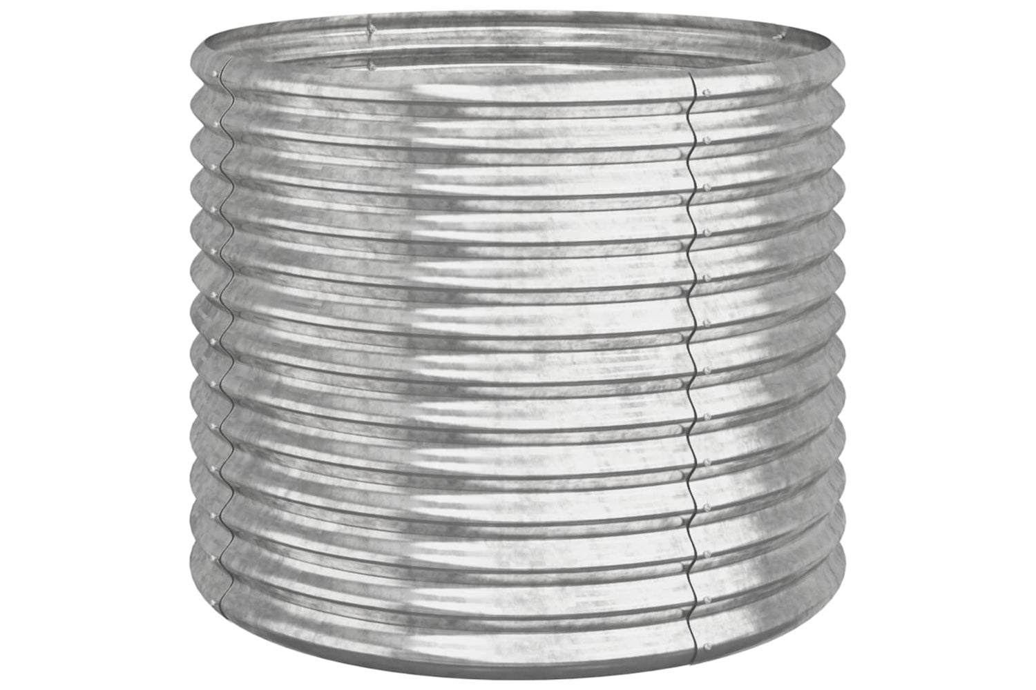 vidaXL 318862 Garden Planter Powder-coated Steel 80x80x68cm Silver