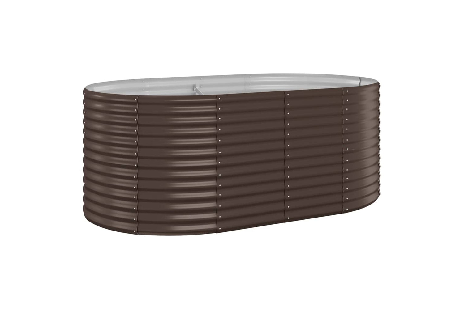 vidaXL 319060 Garden Raised Bed Powder-coated Steel 175x100x68cm Brown