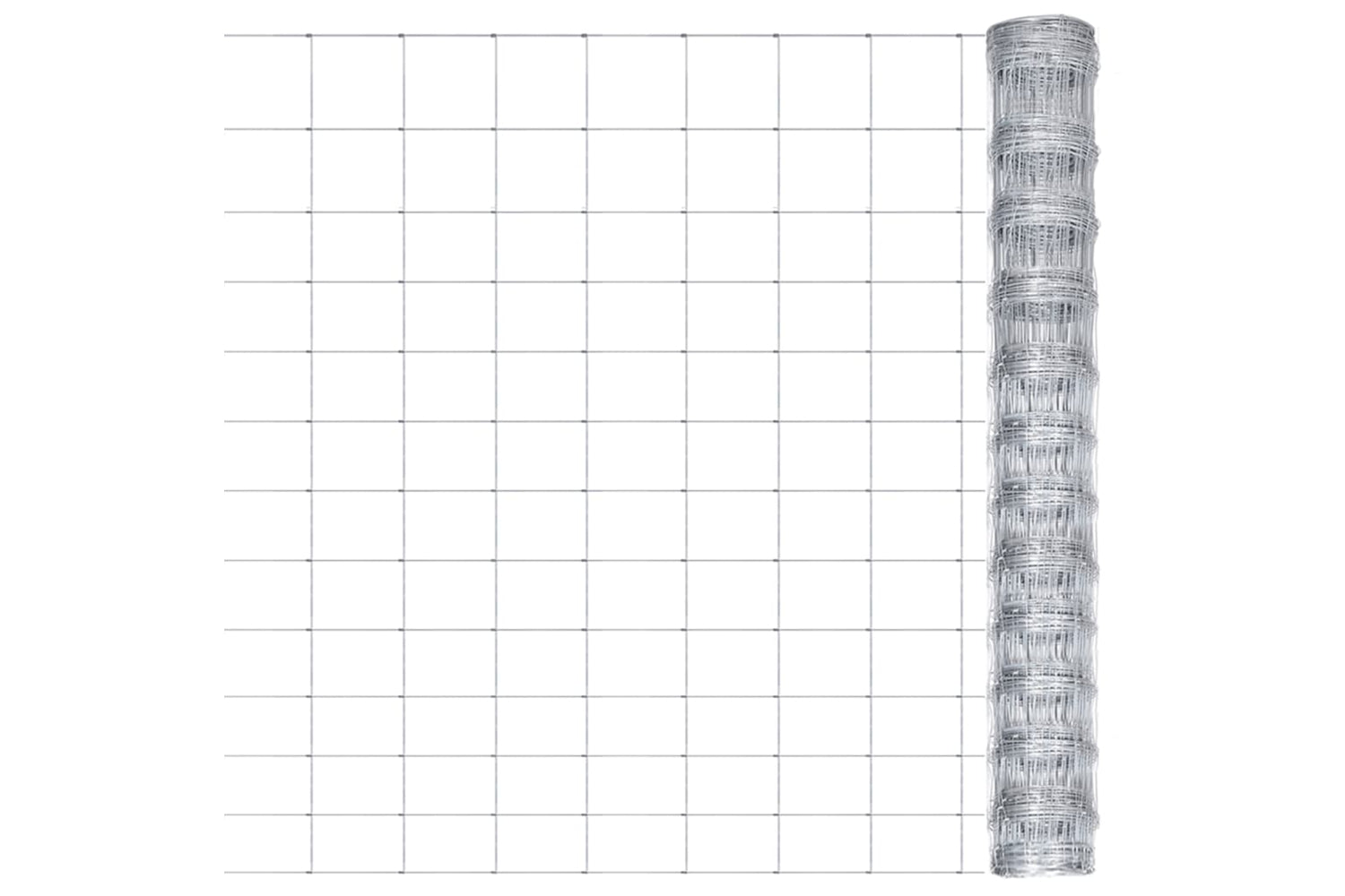 Vidaxl 149514 Garden Fence Galvanised Steel 50x1.25 M Silver