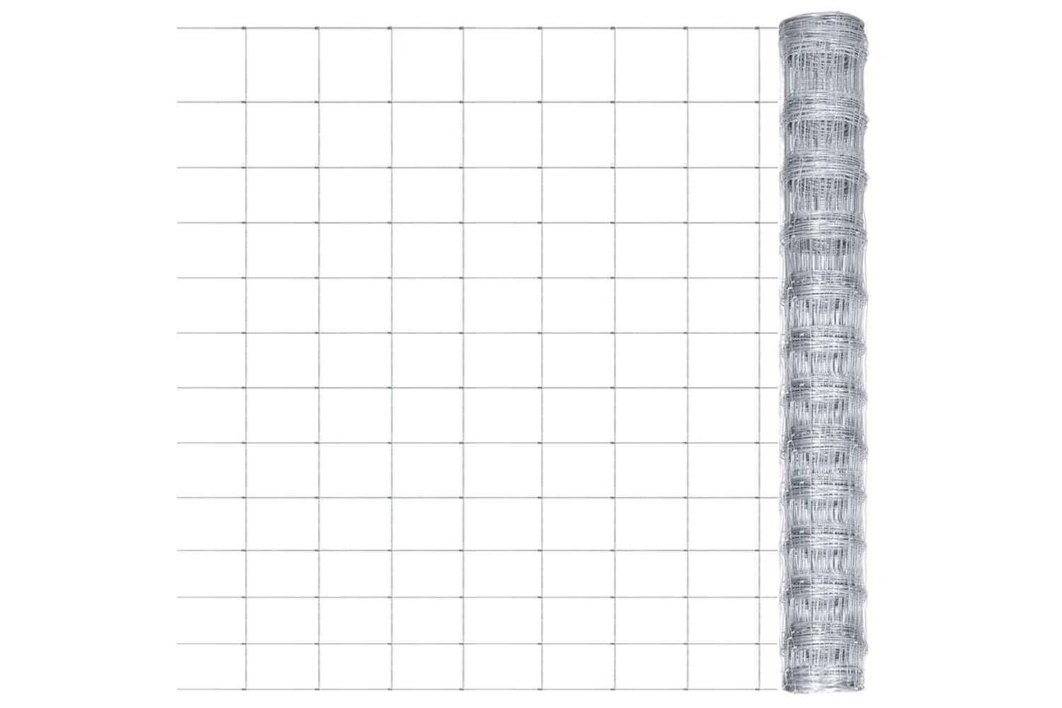 Vidaxl 149514 Garden Fence Galvanised Steel 50x1.25 M Silver