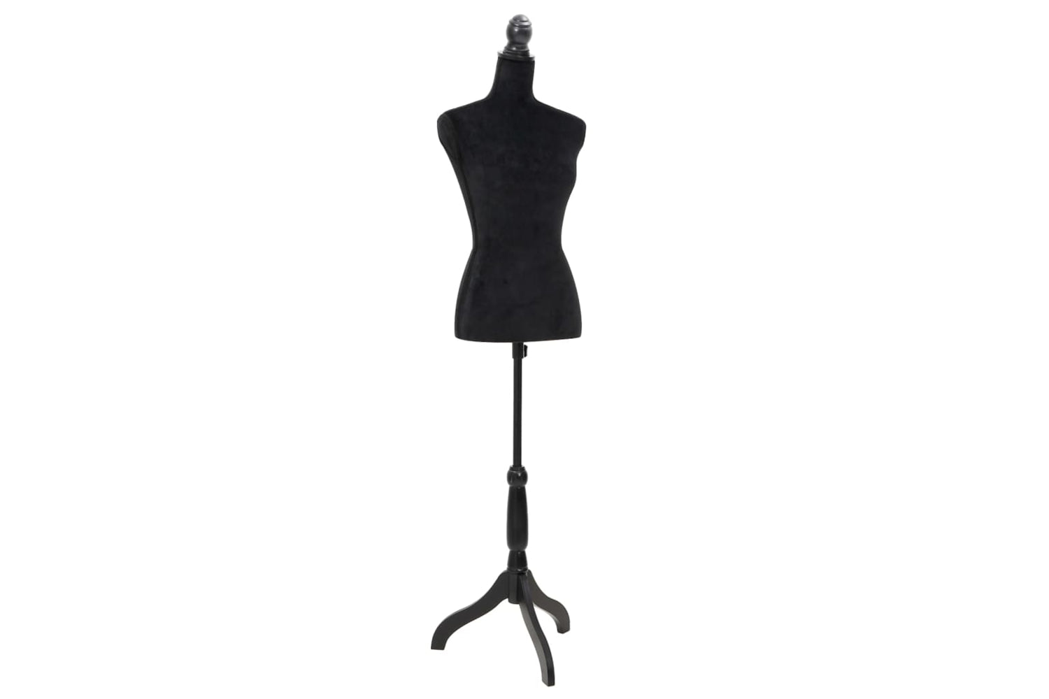 Vidaxl 30028 Ladies Bust Display Black Female Mannequin Female Dress Form