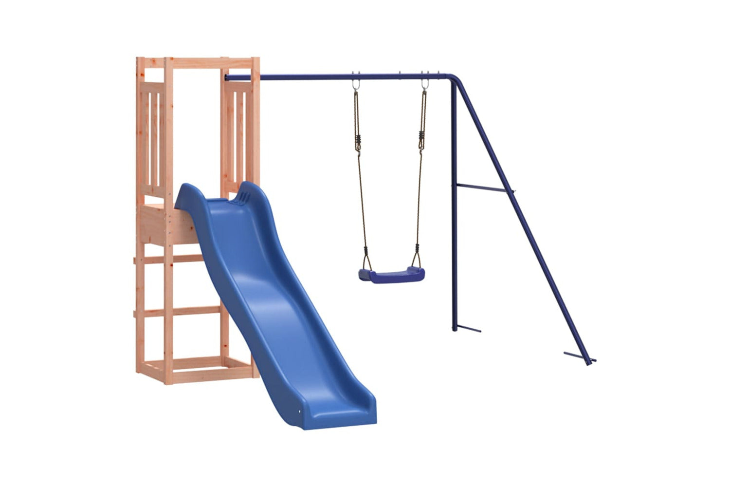 Vidaxl 3155955 Playhouse With Slide Swing Solid Wood Douglas-2