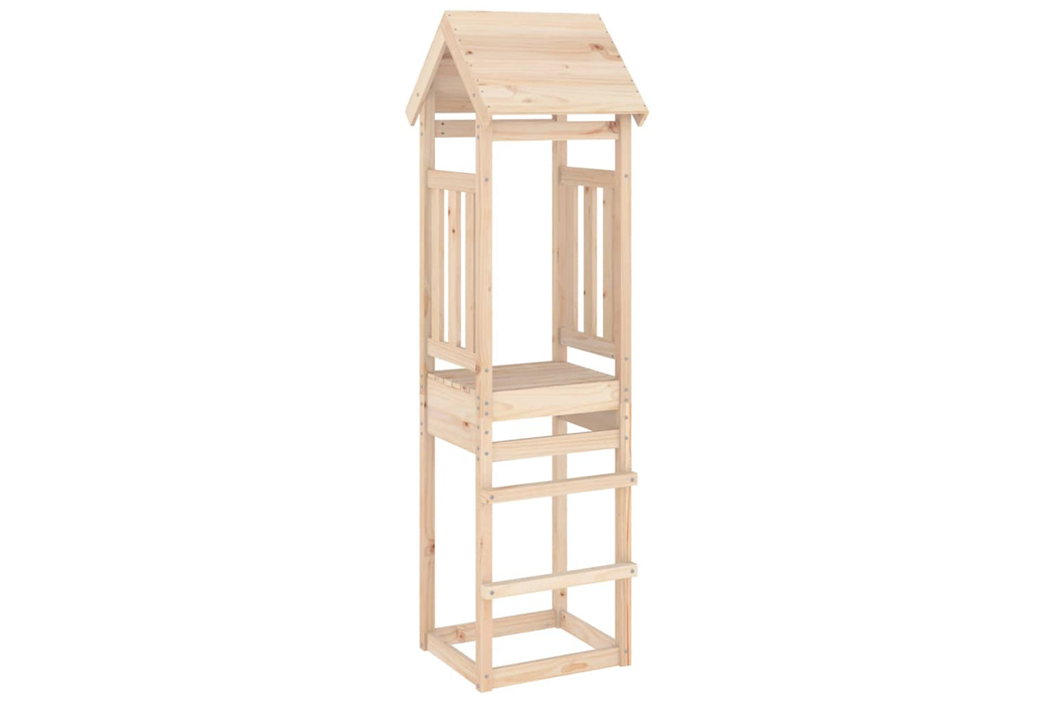 Vidaxl Play Tower 52.5x46.5x206.5 Cm Solid Wood Pine