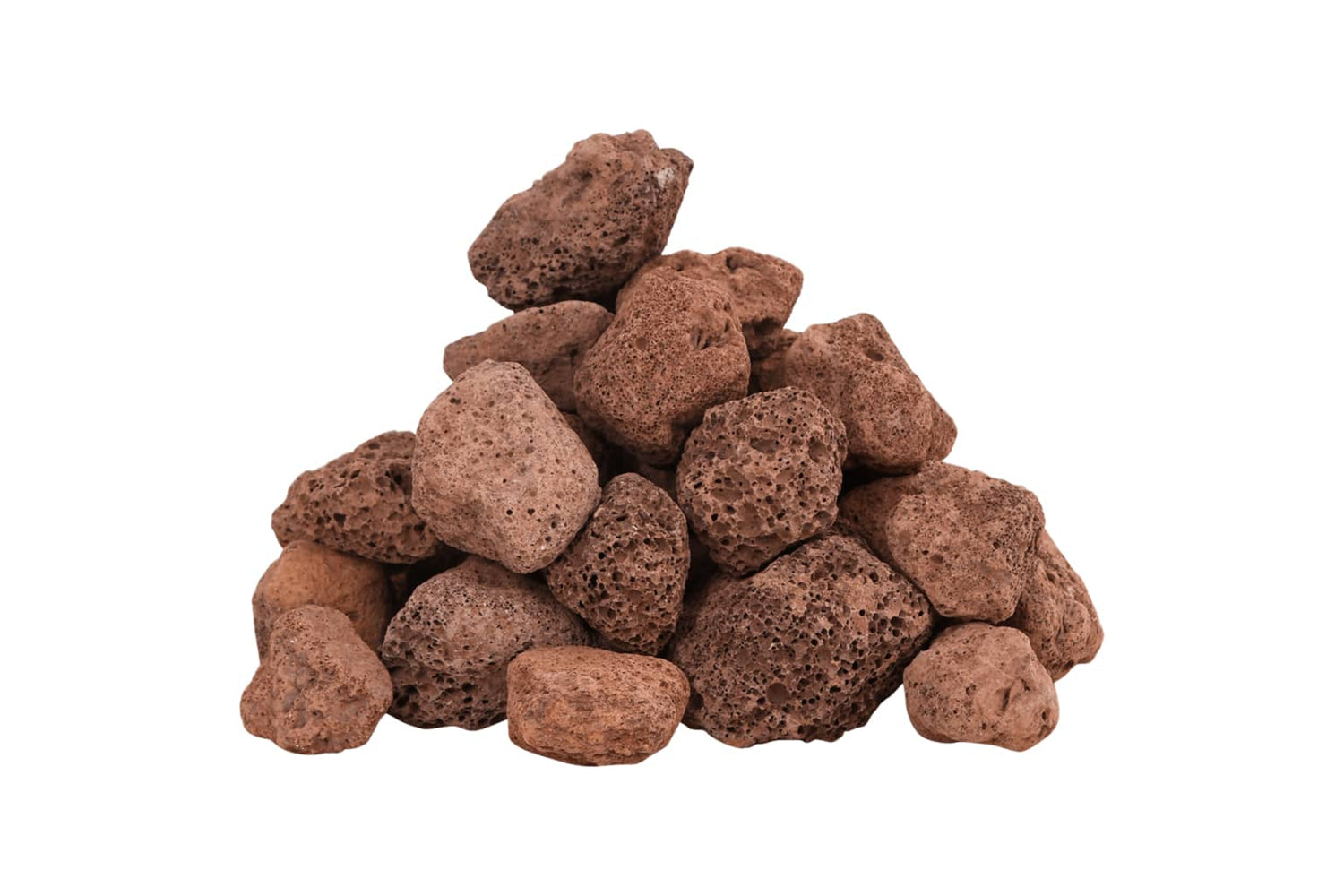 vidaXL 155313 Volcanic Rocks 10 Kg Red 3-5cm-2