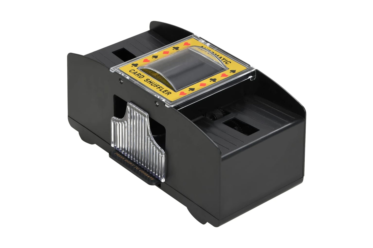 vidaXL 80419 Automatic Card Shuffler Black 2 Decks-2