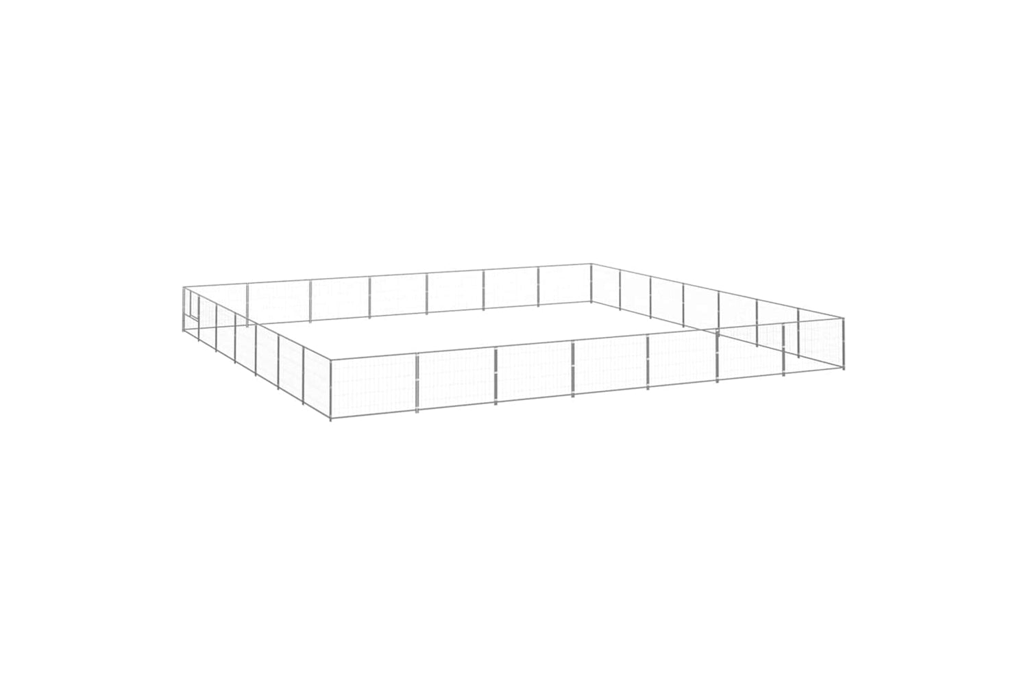 Vidaxl 3082183 Dog Kennel Silver 49 M2 Steel