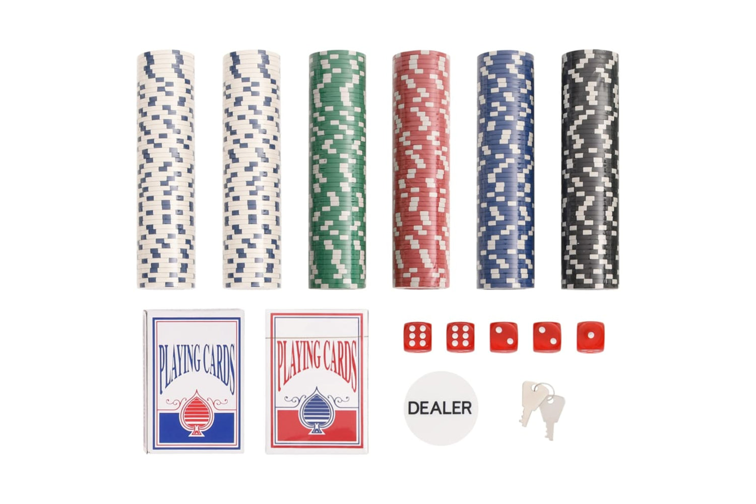 vidaXL 80416 Poker Chip Set 300 Pcs 11.5 G-4