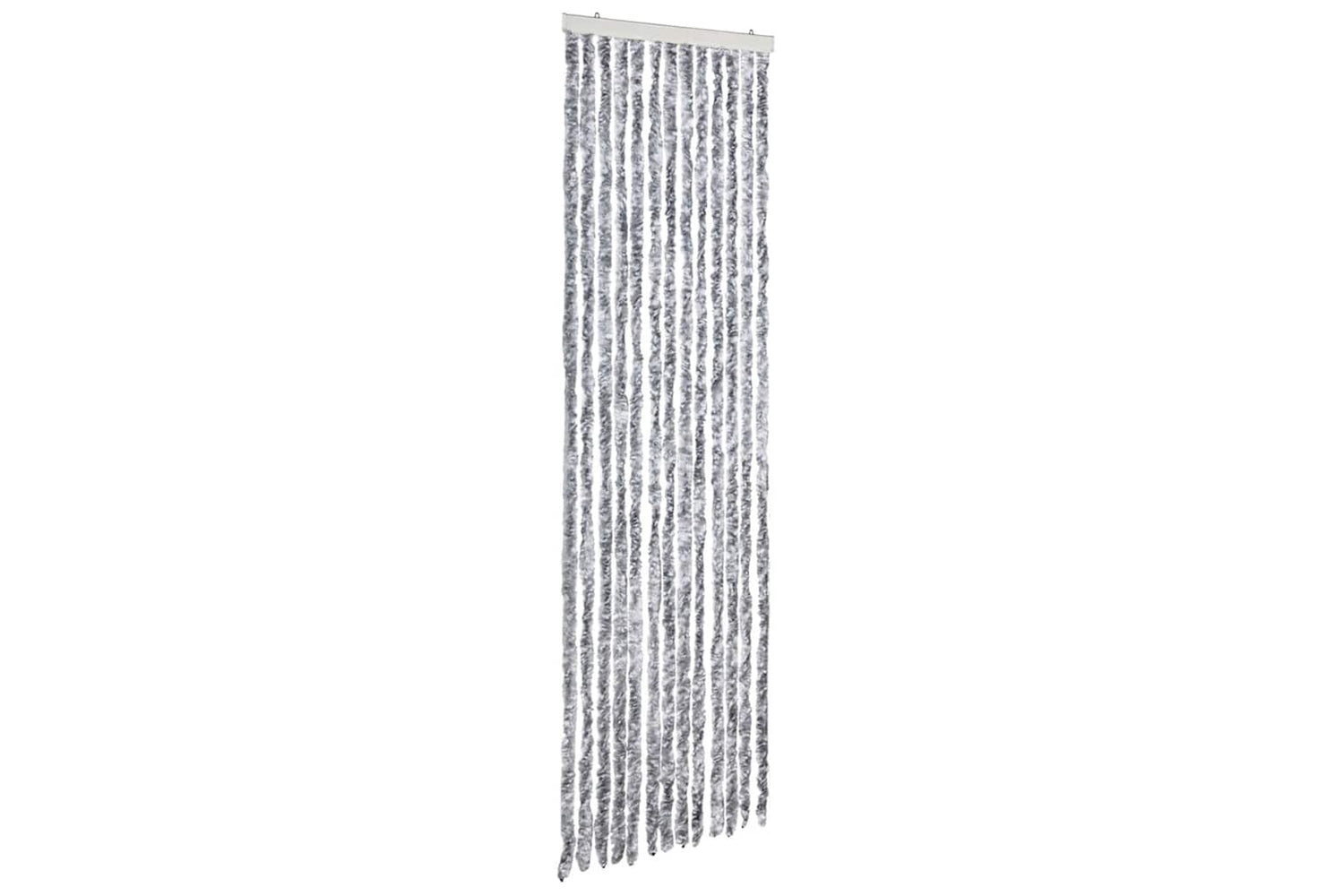 vidaXL Insect Curtain White And Grey 56x185cm Chenille
