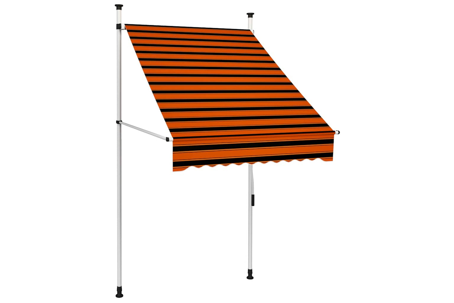 vidaXL 145834 Manual Retractable Awning 100cm Orange And Brown