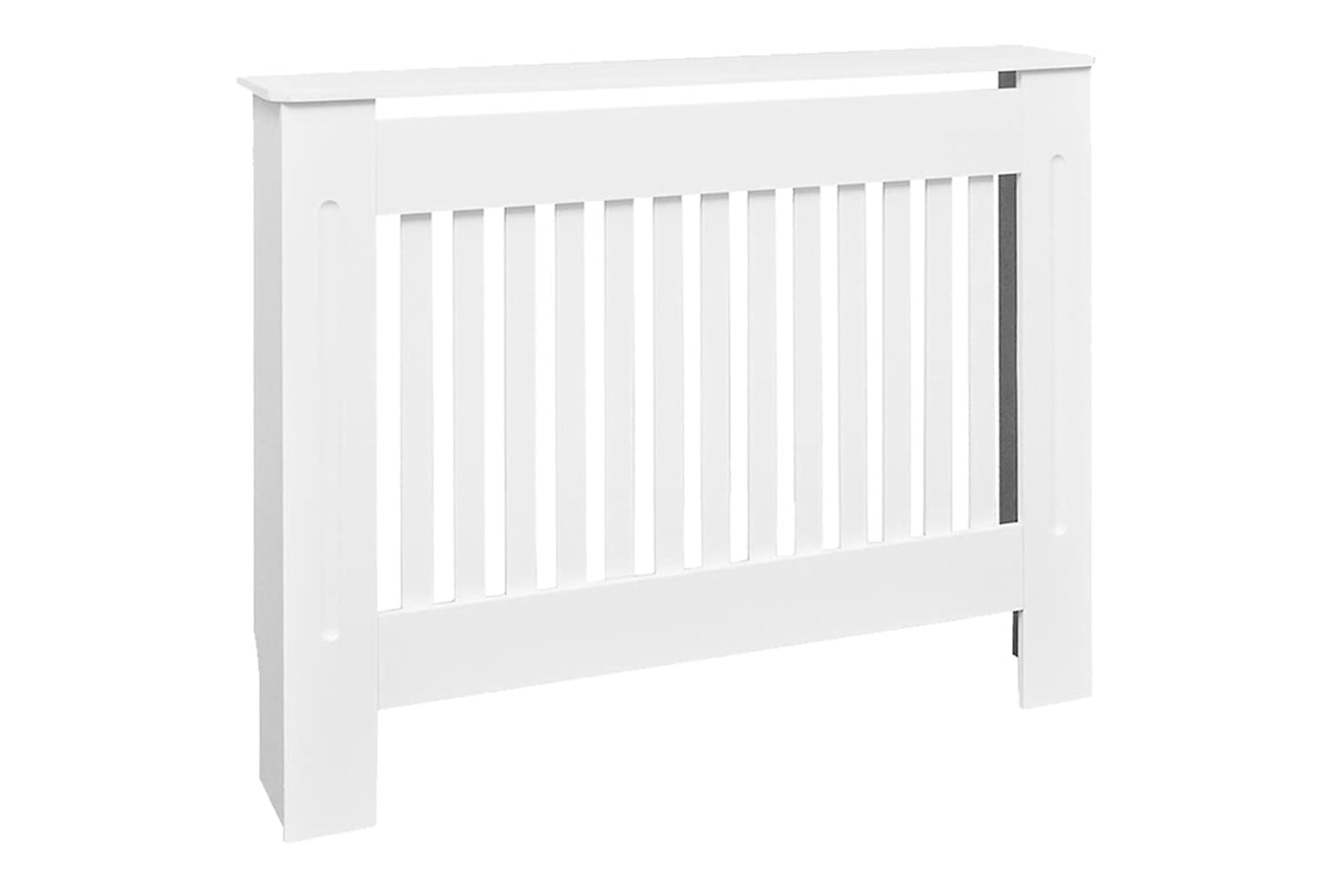 vidaXL White Mdf Radiator Cover Heating Cabinet 112cm