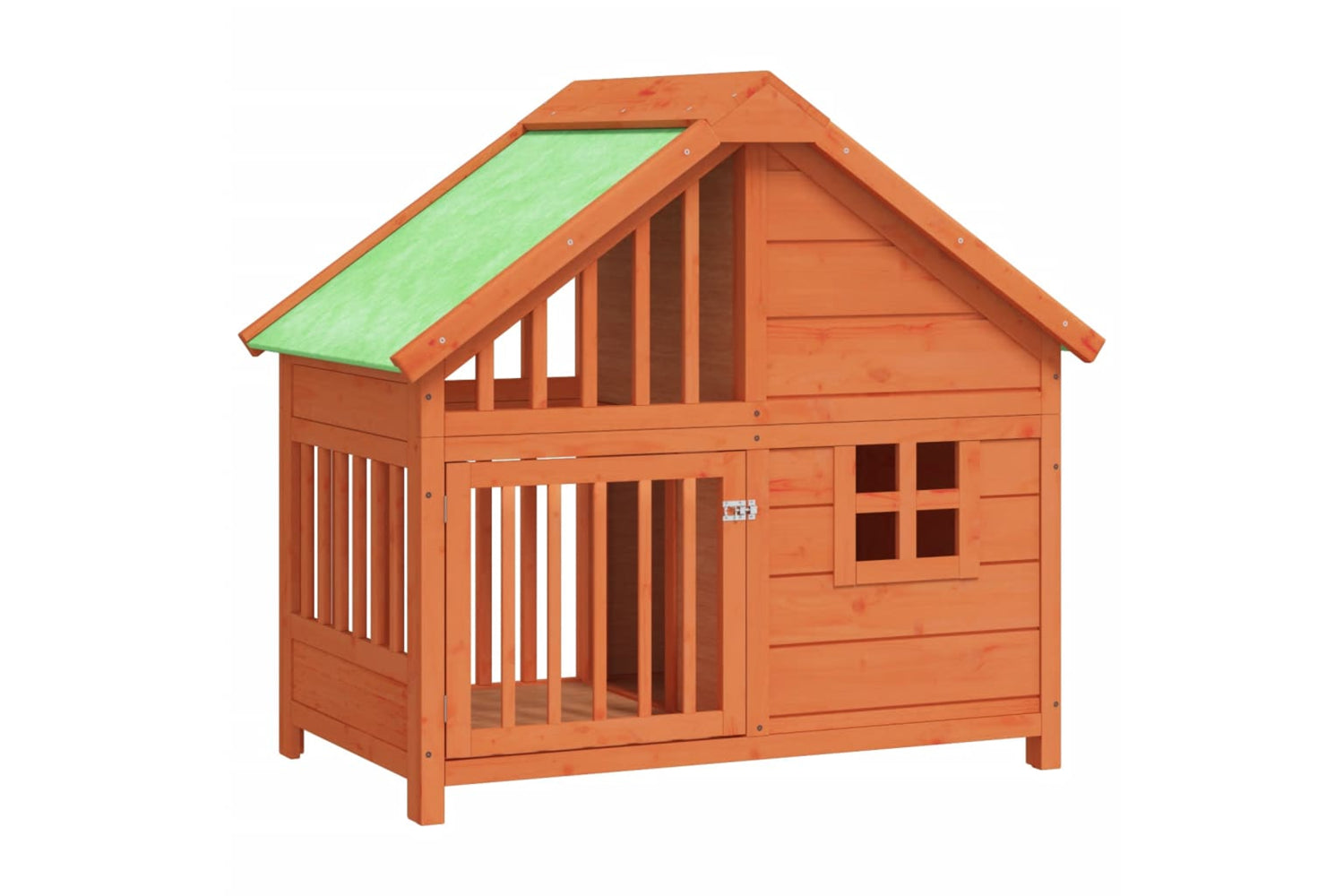 vidaXL 172267 Dog Kennel Brown 96x60.5x87cm Solid Wood Pine