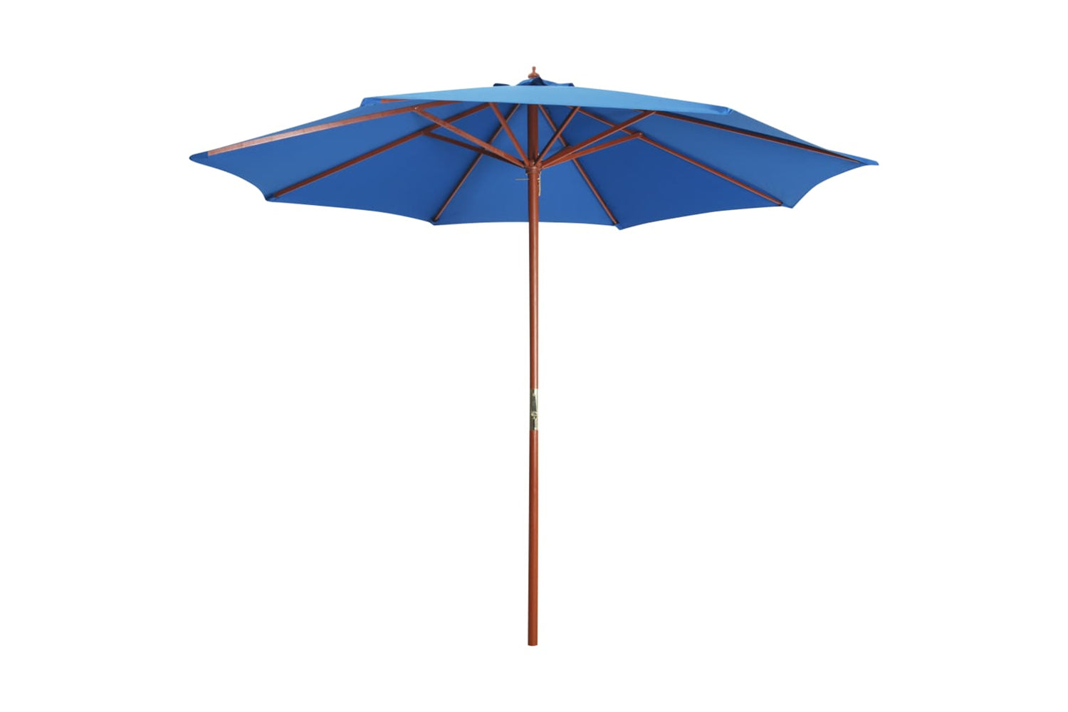 vidaXL 47125 Parasol With Wooden Pole 300x258cm Blue