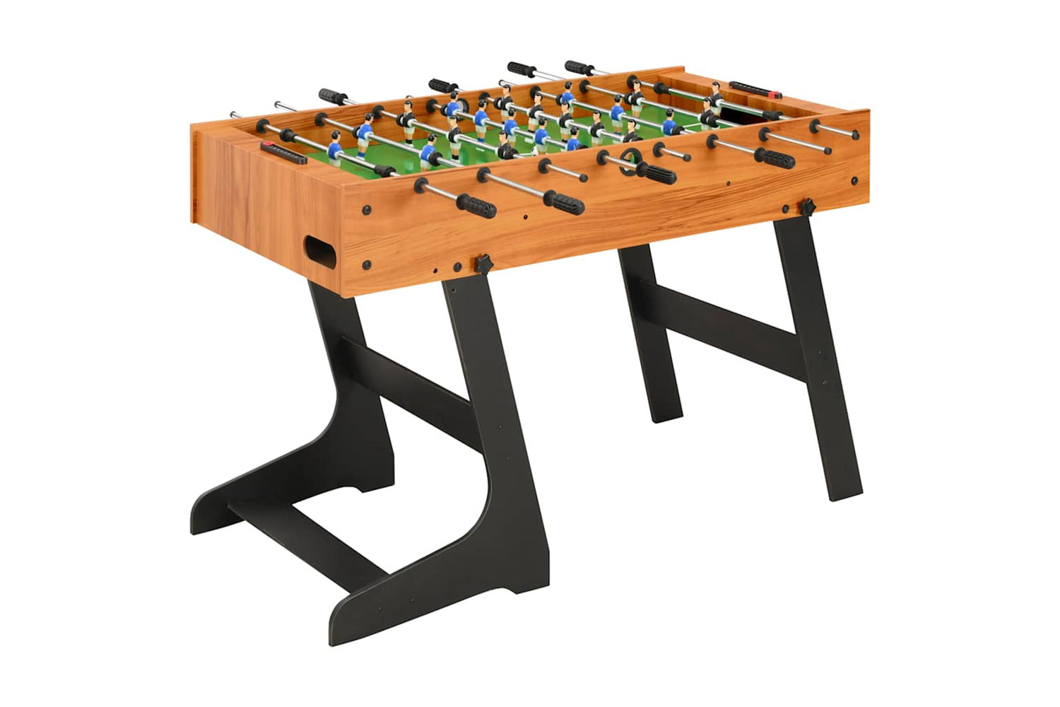Vidaxl Folding Football Table 121x61x80 Cm Light Brown-2