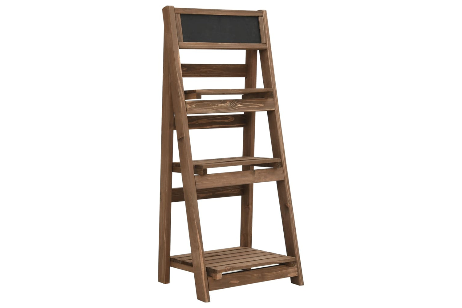 vidaXL 49382 3-tier Plant Stand With Blackboard 40x30x90cm Solid Fir Wood