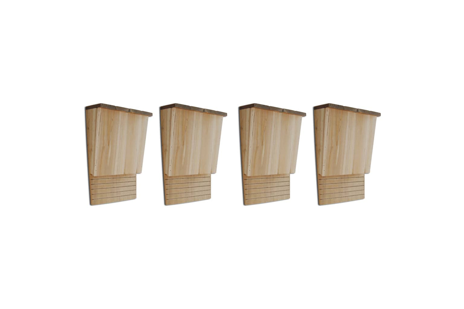 vidaXL 276009 Bat Houses 4 Pcs 22x12x34cm Wood
