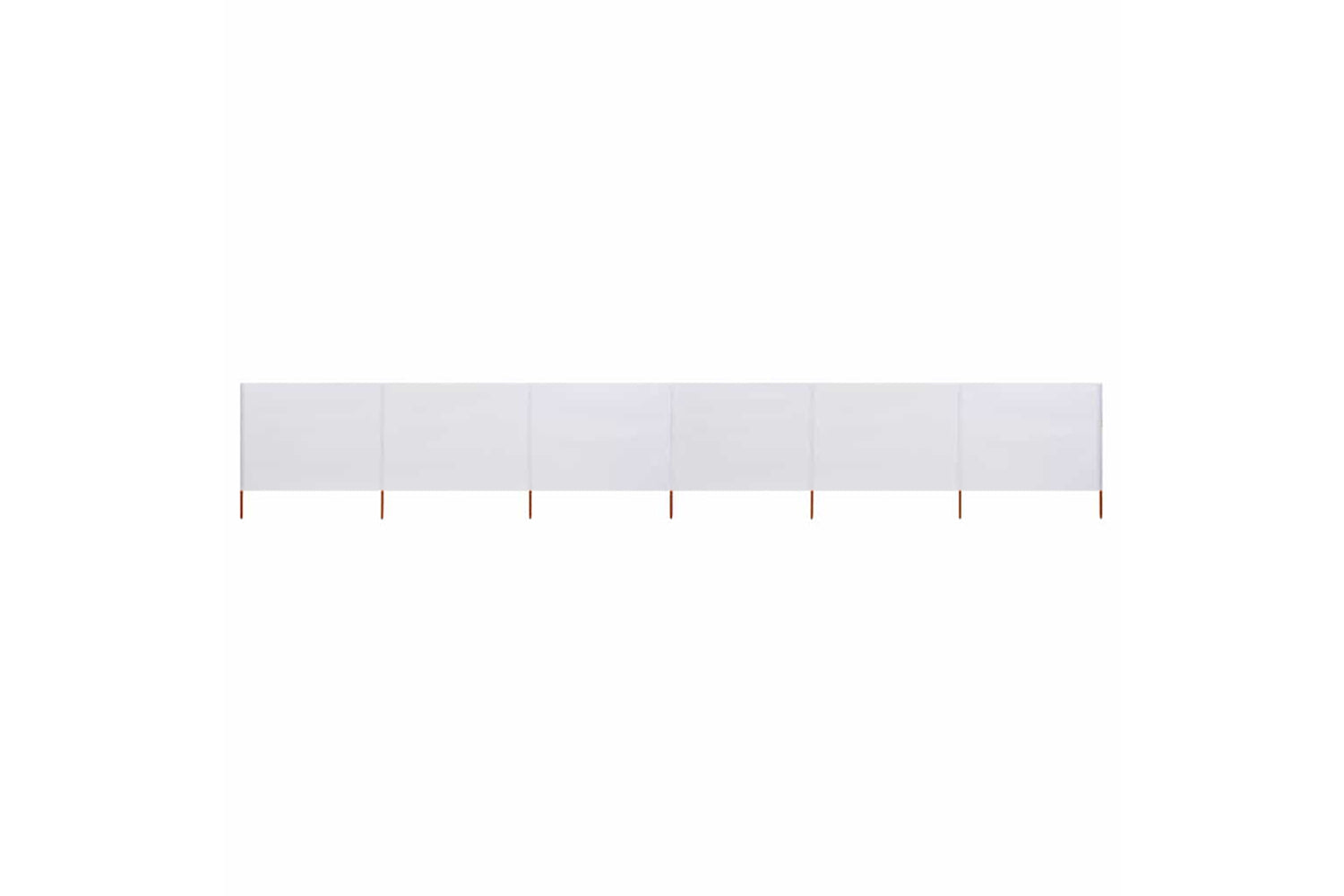 vidaXL 47180 6-panel Wind Screen Fabric 800x160cm Sand White