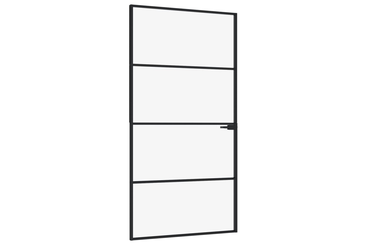 vidaXL 153661 Interior Door Black 102x201.5cm Tempered Glass&aluminium-2