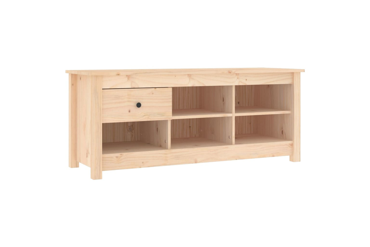 vidaXL 814594 Shoe Cabinet 110x38x45.5cm Solid Wood Pine