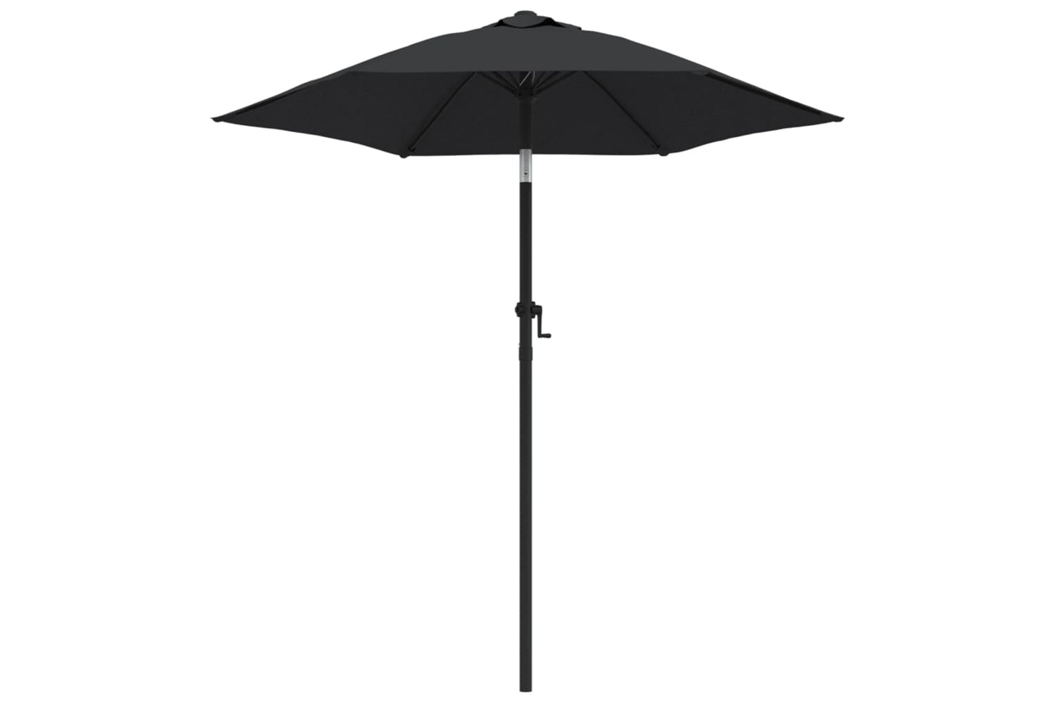 vidaXL 47210 Parasol Black 200x211cm Aluminium