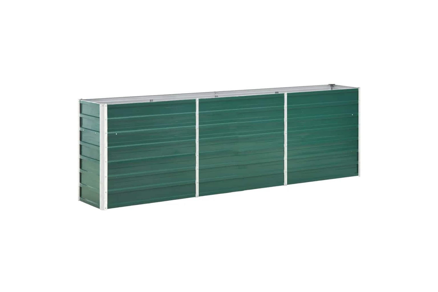 vidaXL 47041 Garden Raised Bed Galvanised Steel 240x40x77cm Green