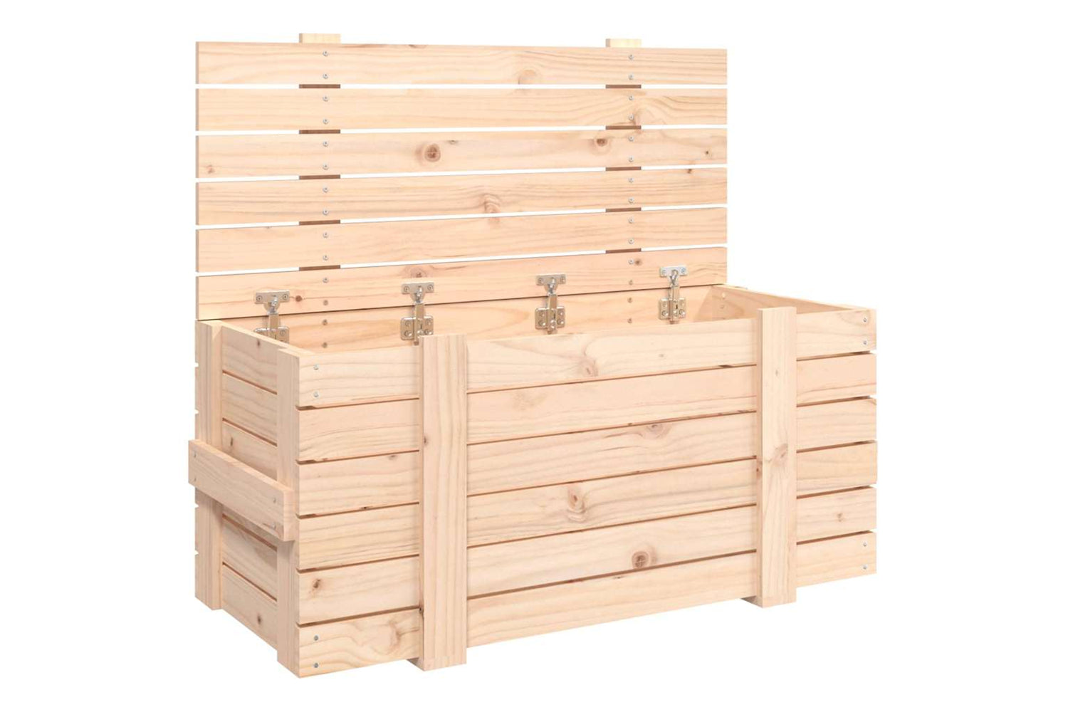 vidaXL 824998 Storage Box 91x40.5x42cm Solid Wood Pine