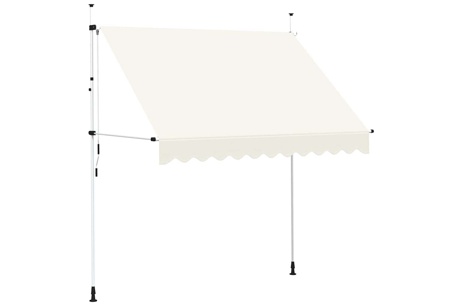 vidaXL 143695 Manual Retractable Awning 250cm Cream