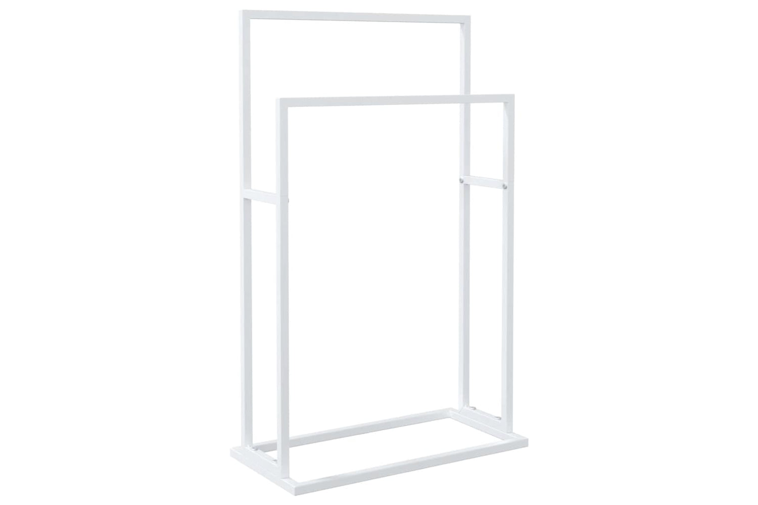 vidaXL 343088 Freestanding Towel Rack White 48x24x78.5cm Iron