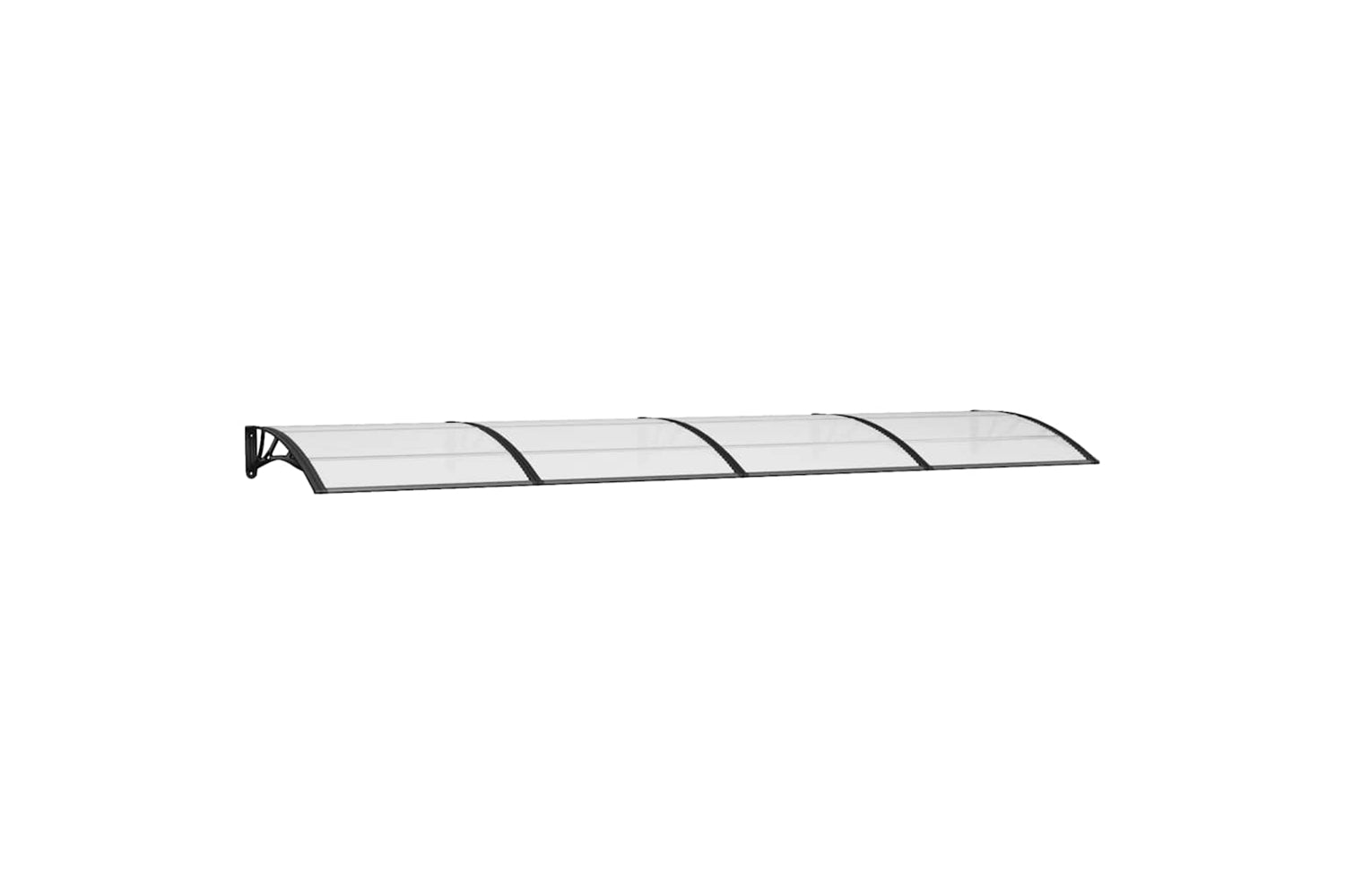 vidaXL Door Canopy Black 400x100cm Polycarbonate