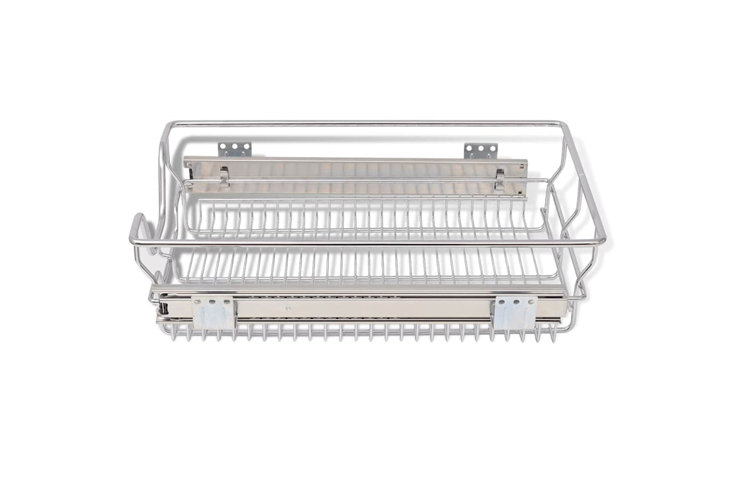 Vidaxl Pull-out Wire Baskets 2 Pcs Silver 400 Mm-4