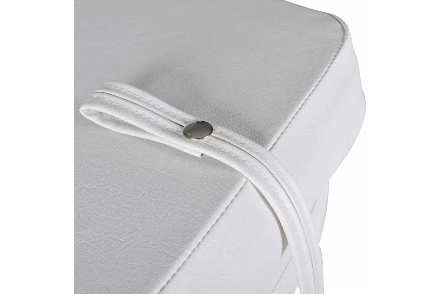 Vidaxl Boat Seat Foldable Backrest With Blue-white Pillow 41x36x48cm-4