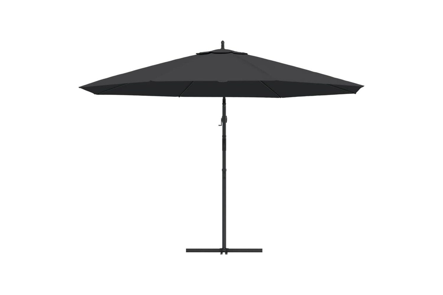 vidaXL 47130 Cantilever Umbrella With Aluminium Pole 350cm Black-4