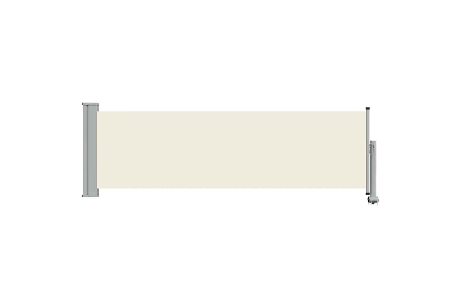 vidaXL 48359 Patio Retractable Side Awning 80x300cm Cream-2