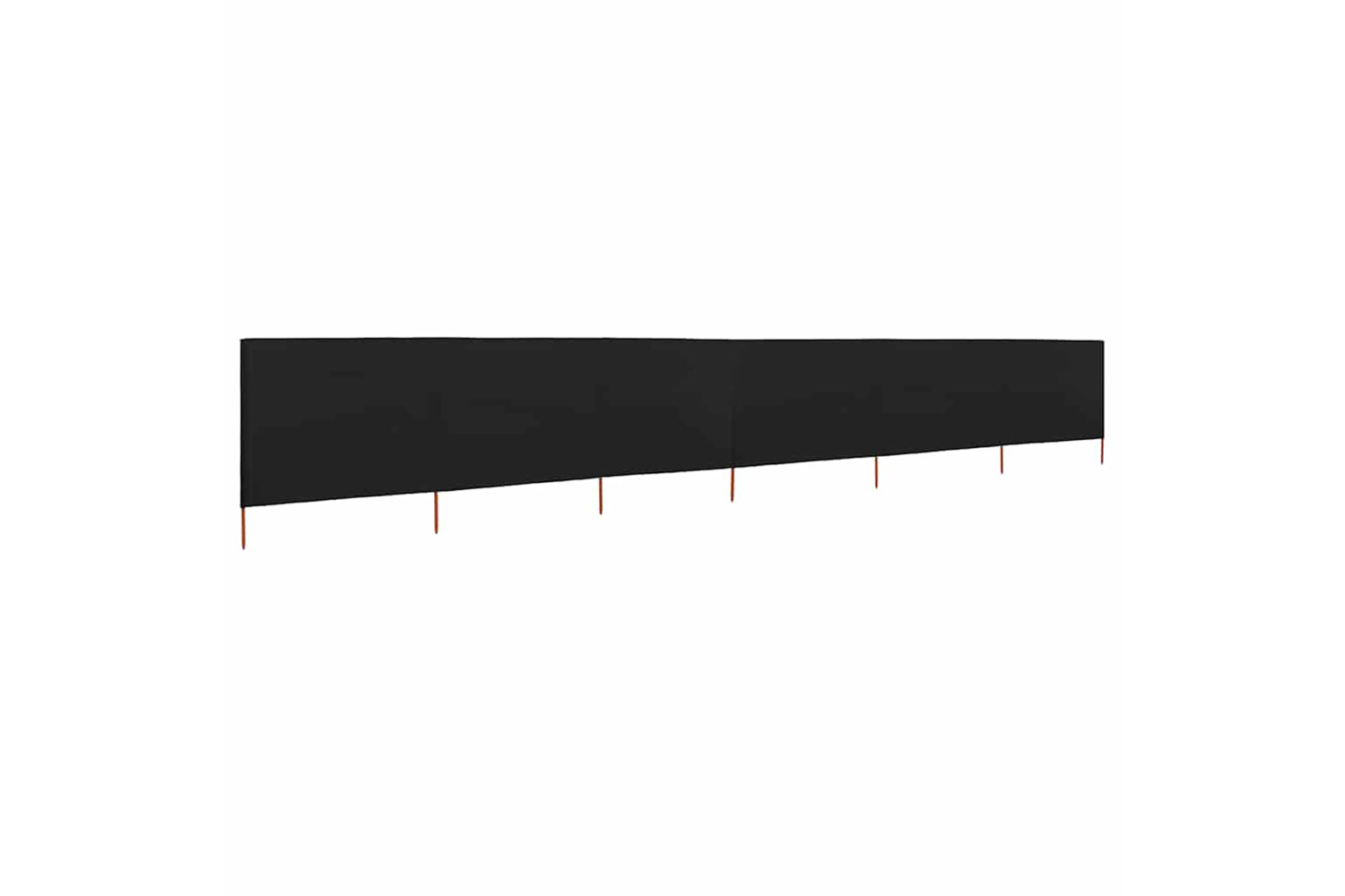 vidaXL 47172 6-panel Wind Screen Fabric 800x80cm Black-2
