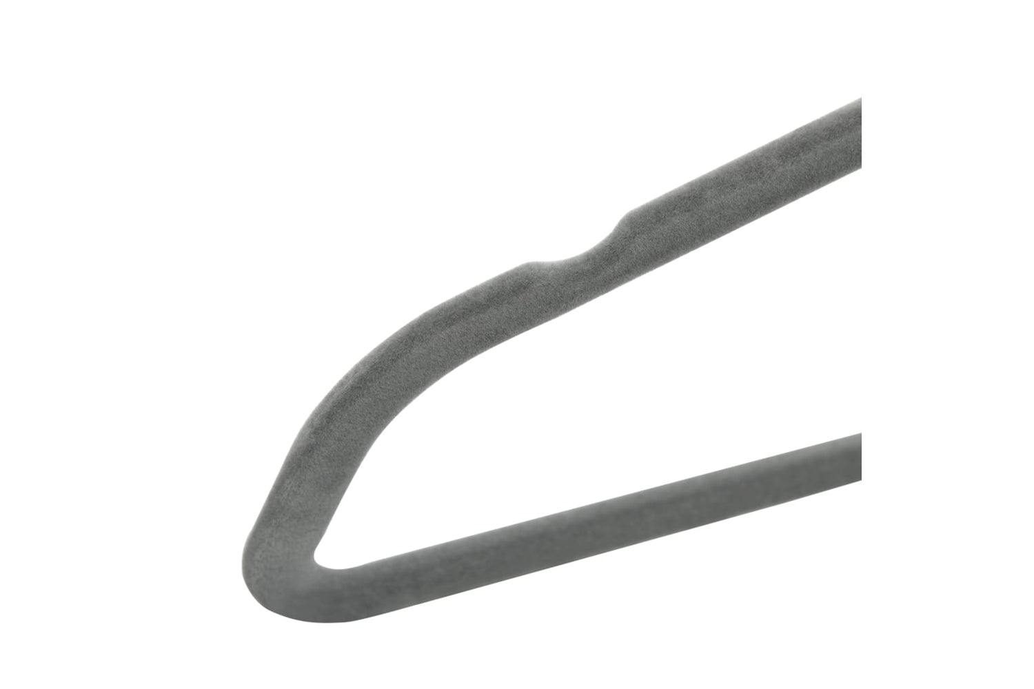 Vidaxl 289918 50 Pcs Clothes Hanger Set Anti-slip Grey Velvet-6