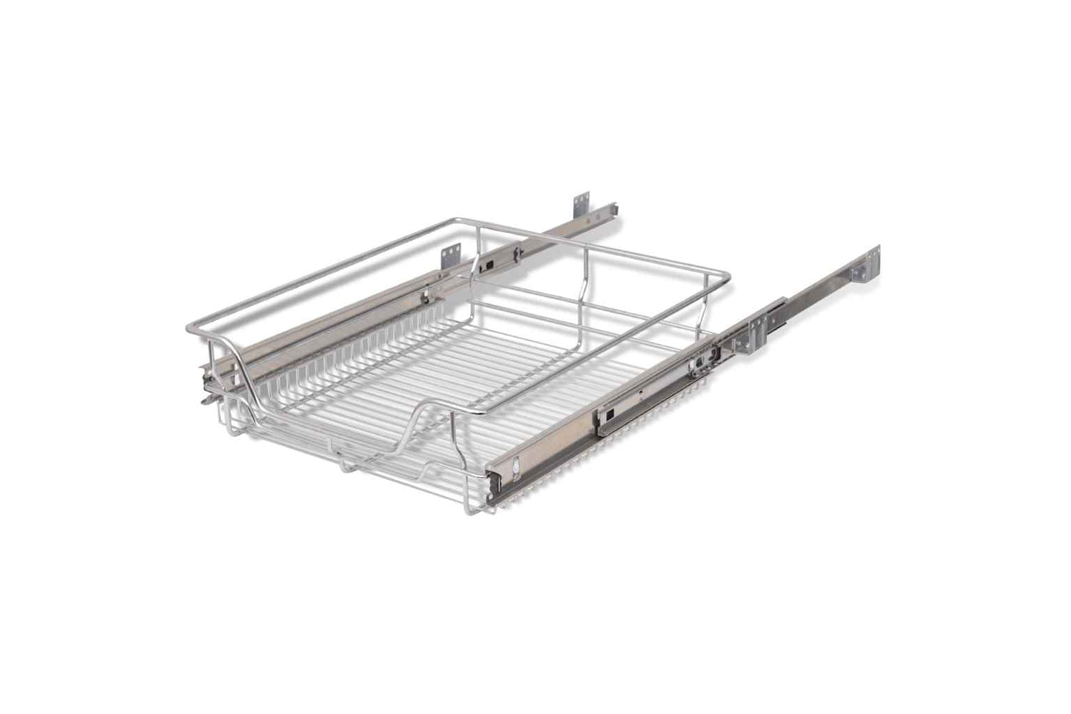 Vidaxl Pull-out Wire Baskets 2 Pcs Silver 500 Mm-5