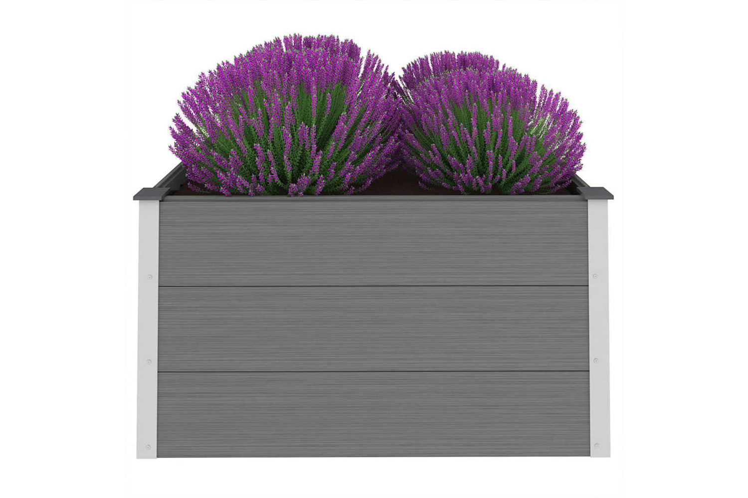 vidaXL 43605 Garden Raised Bed Wpc 100x100x54cm Grey-2