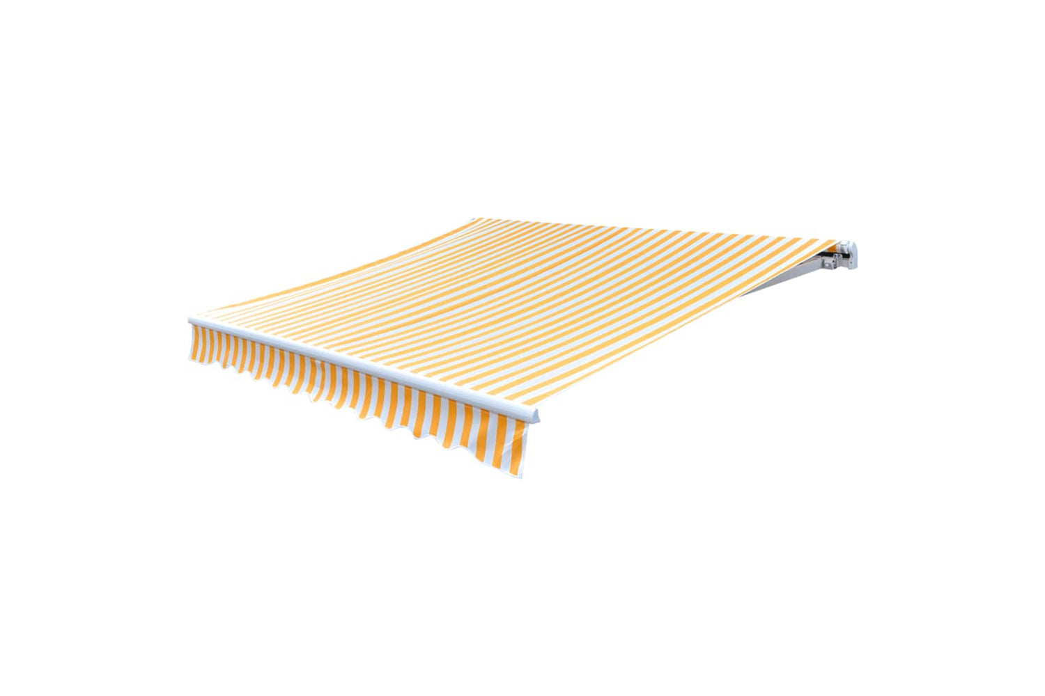 vidaXL 141016 Awning Top Sunshade Canvas Sunflower Yellow & White 3x2.5m-2