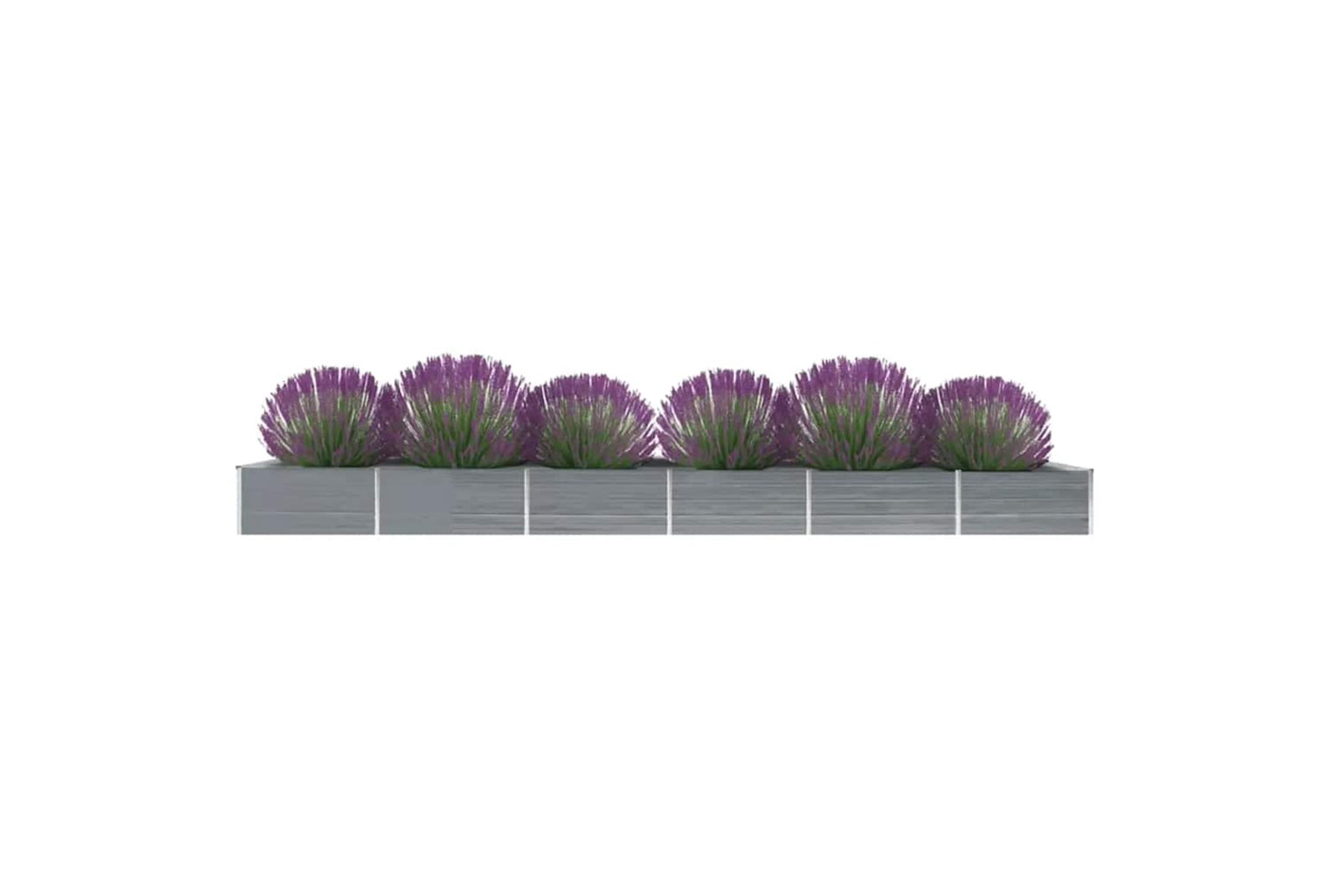 vidaXL 47072 Garden Raised Bed Galvanised Steel 600x80x45cm Grey-2