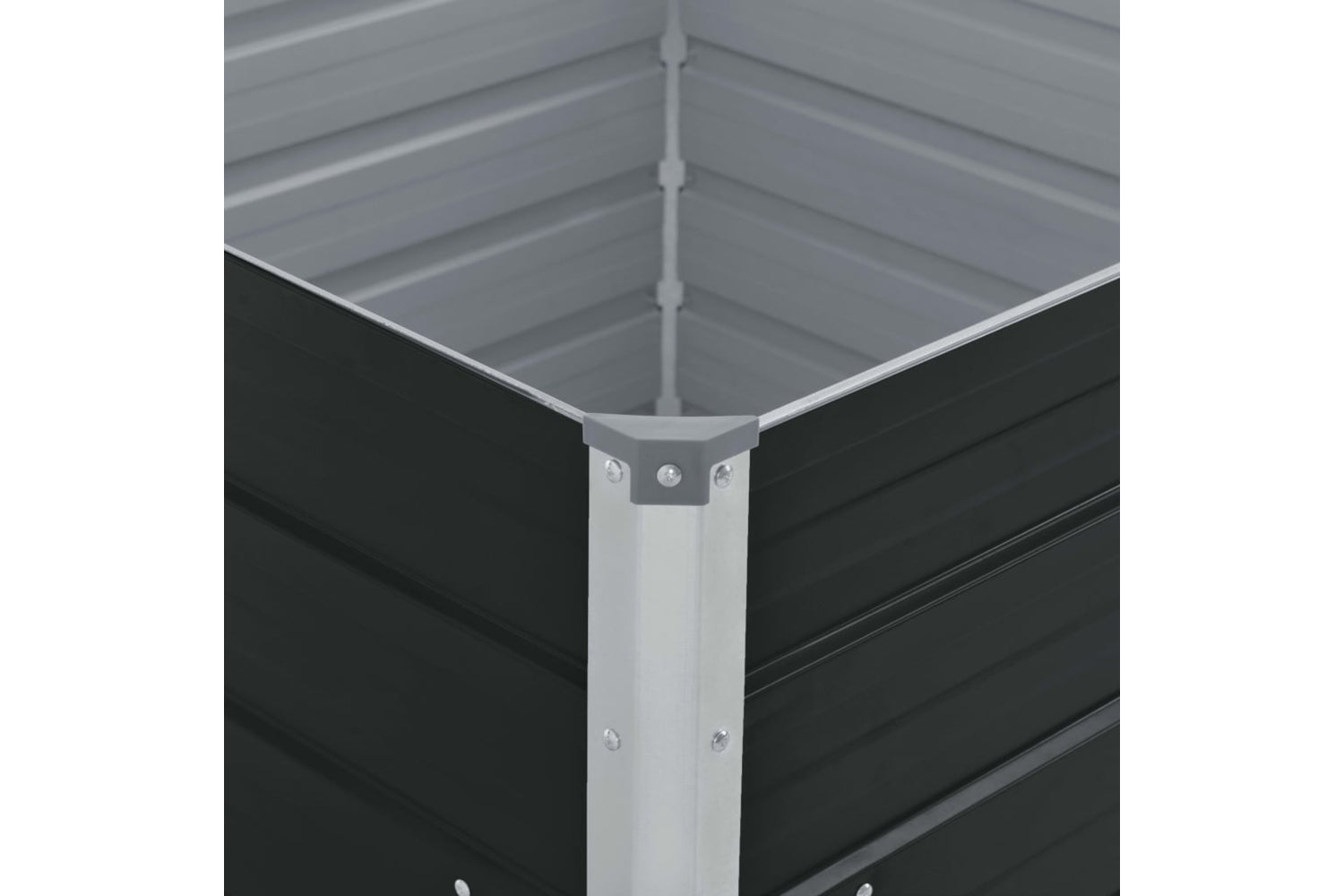 Vidaxl Raised Garden Bed 100x100x45 Cm Galvanised Steel Brown-4