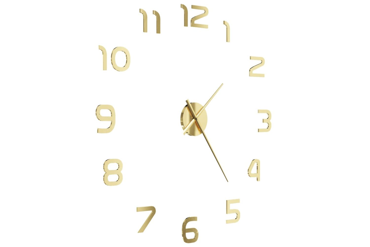 Vidaxl 50640 3D Wall Clock Modern Design 100 cm | Gold-3