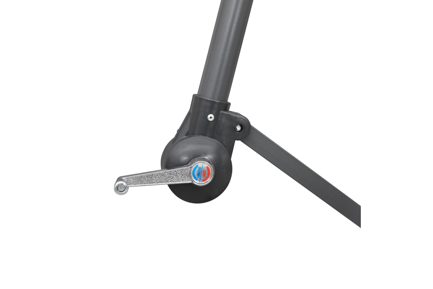Vidaxl 47226 Hanging Parasol Black 3 M Aluminium Pole-5